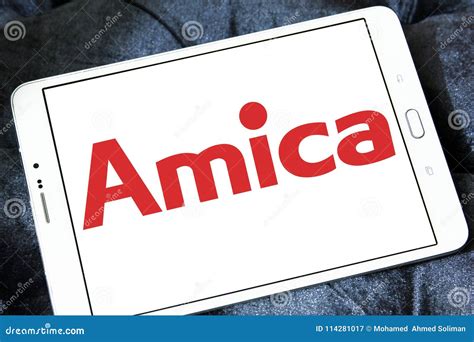 Amica company logo editorial photography. Image of appliances - 114281017