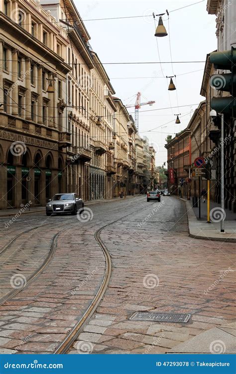 Milan Italy Street View Editorial Stock Photo Image Of Business 47293078