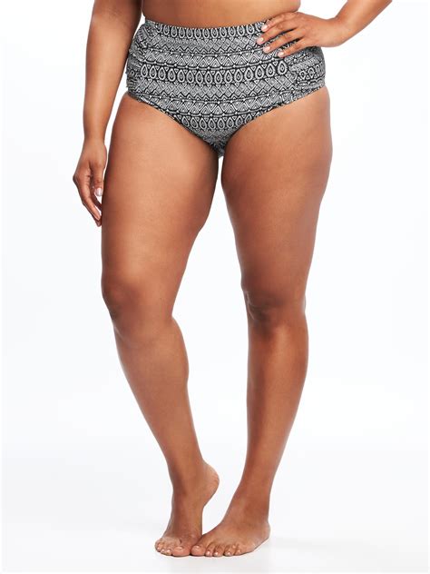 High Waist Plus Size Ruched Bikini Bottoms Old Navy