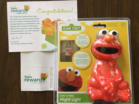 Free Sesame Street Elmo Night Light From Pampers Sesame Street Night