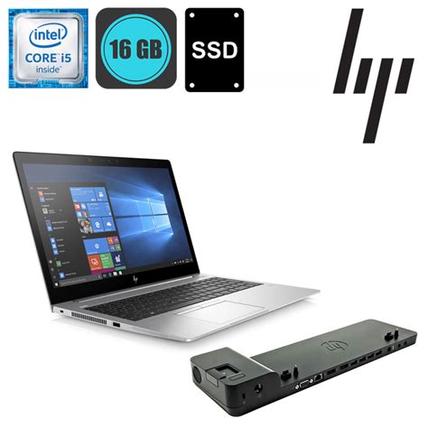 Hp Elitebook 850 G5 Intel I5 8350u Ram 16gb Ssd 250gb Lcd 15 6inch Fhd Win Docking