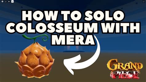 GPO HOW TO SOLO COLOSSEUM WITH MERA YouTube