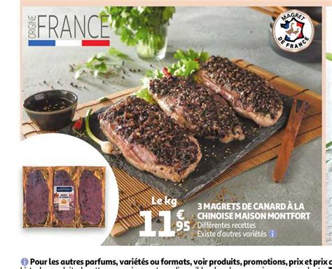 Promo Magrets De Canard La Chinoise Maison Montfort Chez Auchan