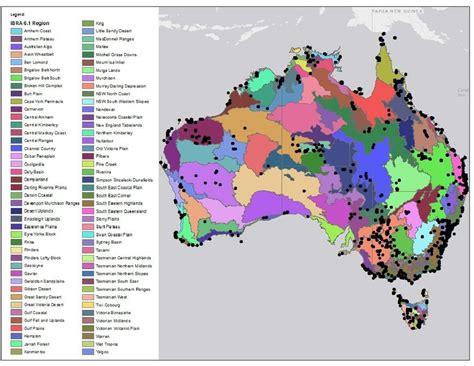 Map Of The Dataset Divided By Bioregions After Interim Download Scientific Diagram