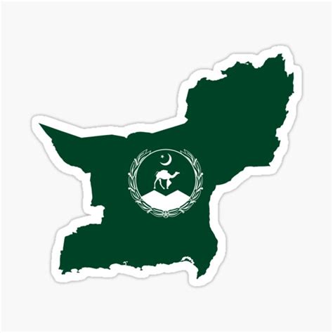 Map Flag Of Balochistan Pakistan Sticker For Sale By Mo91 Redbubble