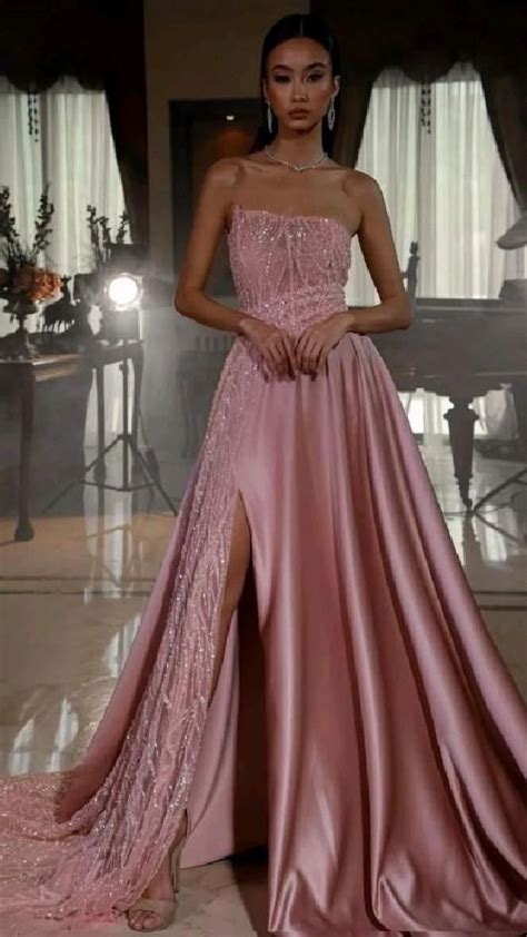 Pin By Sarahh Fashion On Fashion Pink Evening Dress A Line Prom