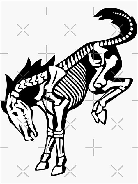 Ford Bronco Skeleton Skull Bones Sticker For Sale By Toriraimondi