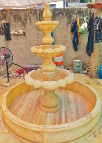 Teakwood Brown Sandstone Water Fountain At Rs 64000 In Faridabad ID