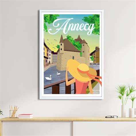 Old Town Annecy Poster - Etsy