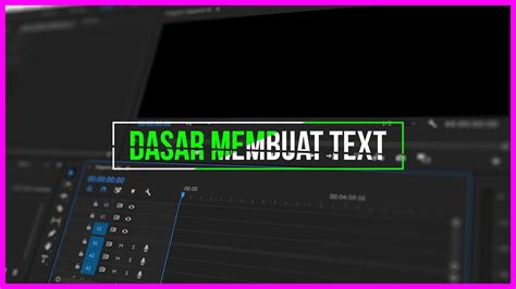 Cara Mudah Membuat Text Keren Adobe Premiere Pro Youtube