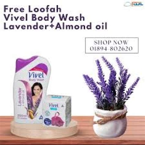 vivel body wash lavender almond oil ml indian  makfashionbd