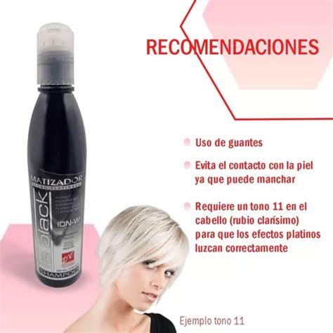 Shampoo Sin Sal Matizador Negro Le Black Cabello Platinado En Venta En