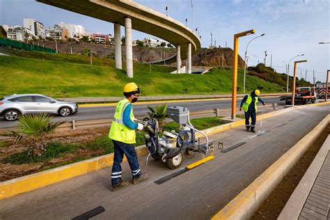 Municipalidad De Lima Realiza Mantenimiento En Ciclov A De La Costa