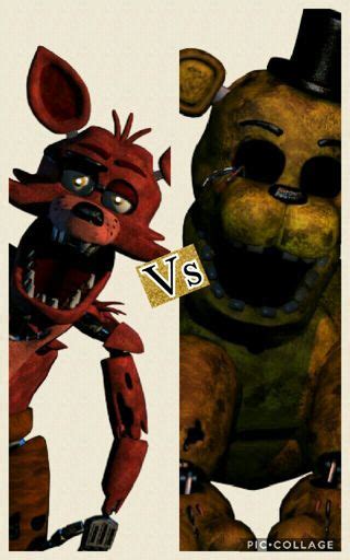 Golden Freddy Vs Foxy Five Nights At Freddys Ptbr Amino