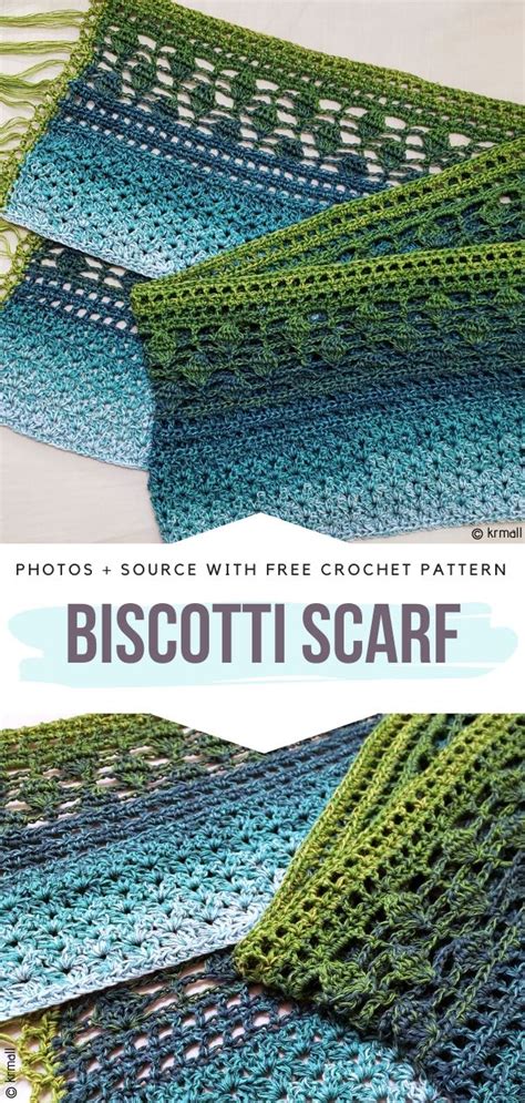 Delicate Crochet Scarves Free Patterns