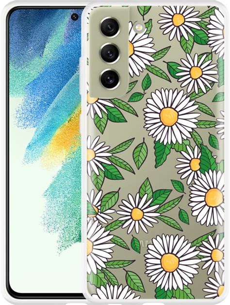 Cazy Hoesje Geschikt Voor Samsung Galaxy S Fe Madeliefjes Bol