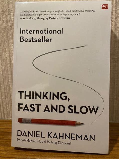 Thinking Fast And Slow Original Indonesian New On Carousell