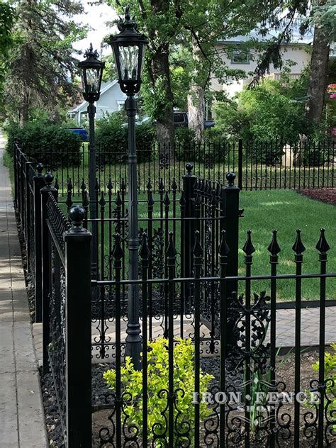 4ft Tall Classic Wrought Iron Fence With Add On Decoration Scrollwork