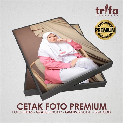 Jual CETAK FOTO PLUS BINGKAI FRAMEBLOK 25x20 Anti Pudar Pinggir