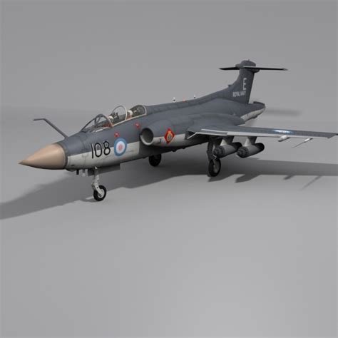 Royal Navy Buccaneer Aircraft 3D Model .max - CGTrader.com