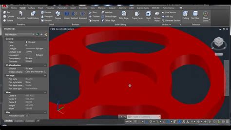 Fly Wheel With Autocad Youtube