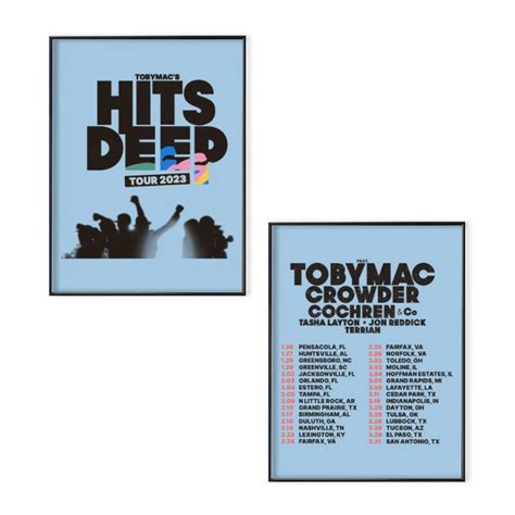 TobyMac Poster Set Hits Deep Tour 2023 Poster Set, TobyMac Tour 2023 Poster Set sold by ...