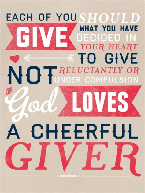 Quotes About Cheerful Giver 25 Quotes