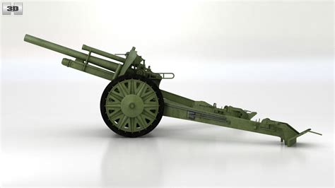 360 View Of 10 5 Cm LeFH 18 Light Howitzer 3D Model 3DModels Store