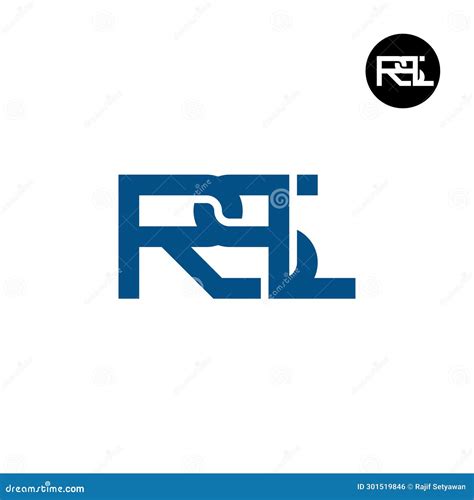 Letter RSL Monogram Logo Design Stock Vector - Illustration of designs, brand: 301519846