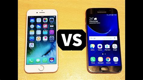 Iphone 7 Vs Samsung Galaxy S7 Fingerprint Scanner Speed Test Youtube