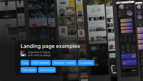 Landing page examples | Figma