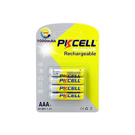 Pkcell V Aaa Mah Ni Mh Rechargeable Battery Buy V Mah