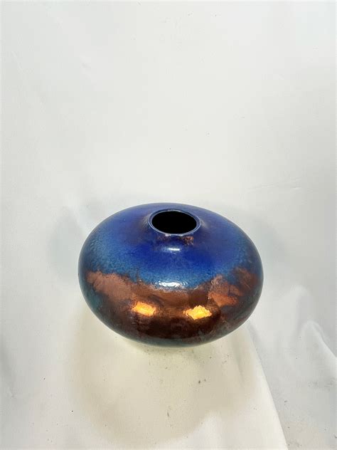 Raku Crackle And Luster Japanese Water Vessel Etsy