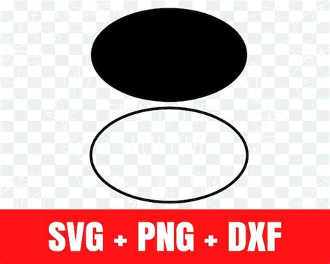 Oval Svg Oval Silhouette Svg Oval Outline Svg Etsy Uk