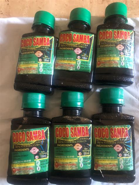 Coco Samba Herbal Manpower Drink6 Bottles Etsy Canada