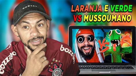 Laranja E Verde Do Roblox Rainbow Friends Vs Mussoumano Batalha