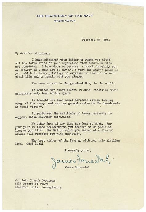 After WWII, A Letter Of Appreciation That Still Rings True : NPR