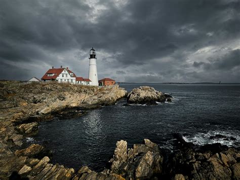 Stormy Sea Lighthouse Photos, Download The BEST Free Stormy Sea ...