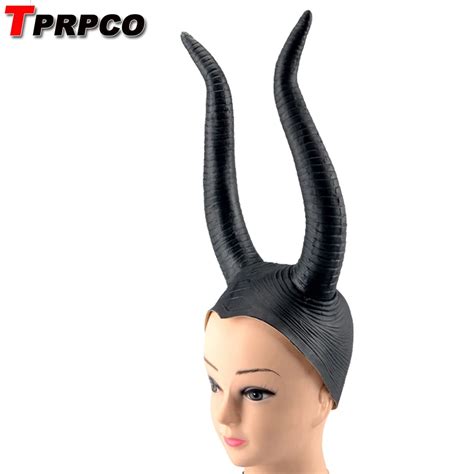 Angelina Maleficent Mask Movie Maleficent Latex Horns Headpiece