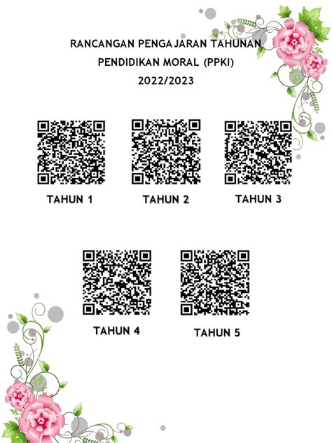 Qr Code Rpt Moral Ppki 2022 Tahun 1 5 Pdf