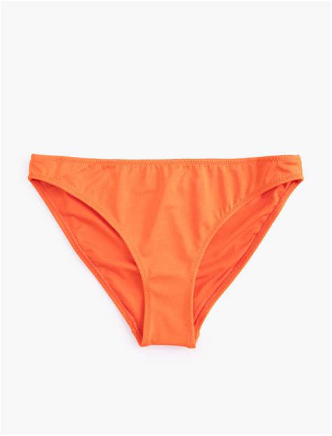 Turuncu Kadın Basic Bikini Altı Normal Bel 3SAK00052MM Koton