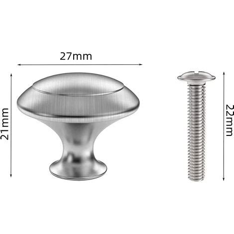 Lot De Boutons Rond De Portes Meuble Poign E Tiroir Champignon Forme