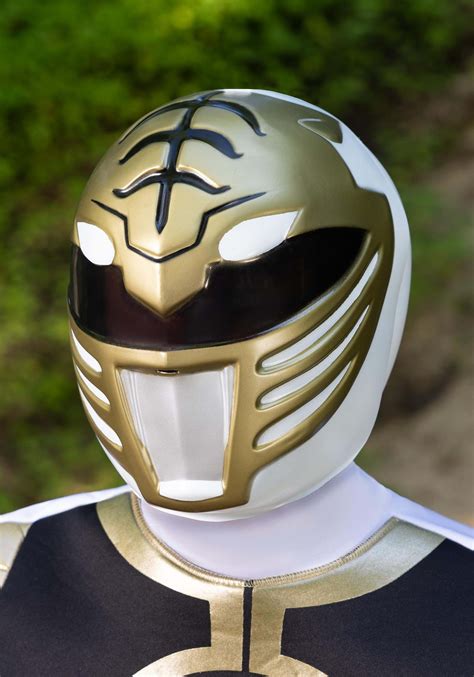 Power Rangers White Ranger Helmet for Adults