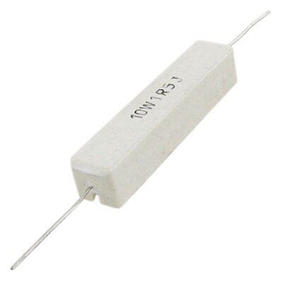 Pcs Wire Wound Ceramic Cement Resistor Ohm R W Ohm Ohm