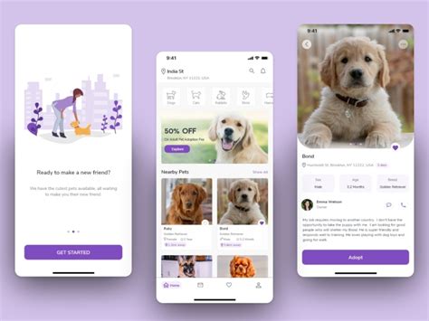 Pet Adoption App Ui By Shubha Upadhya On Dribbble