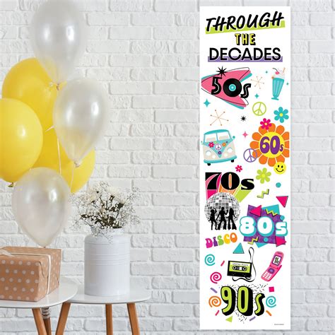 Through the Decades - 50s, 60s, 70s, 80s, and 90s Party Front Door