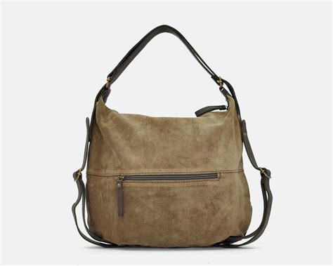 Bolso Mochila CUIROTS Bi De Serraje Y Pana Mujer 4809 Cuirots