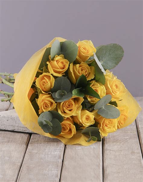 Yellow Roses Bouquet – 600Flora