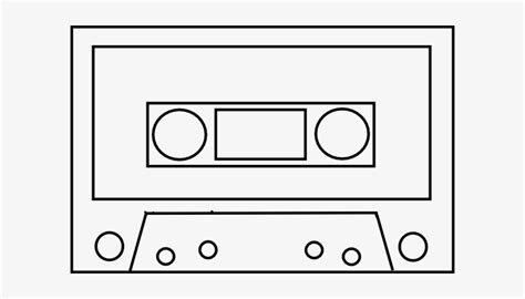 Cassette Tape Coloring Page - Free Printable Coloring Pages for Kids