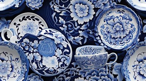 Premium AI Image | Patterns incorporating elements of traditional chinese porcelain patterns